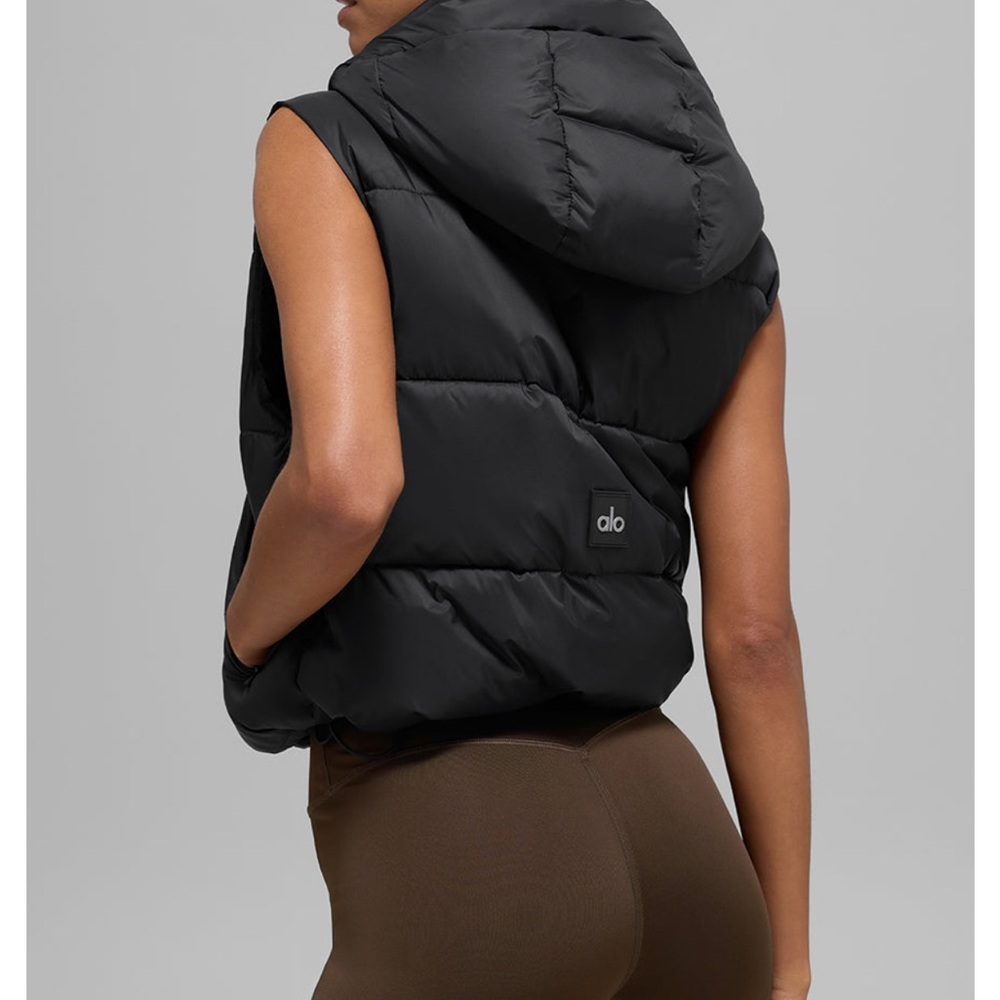 Alo Black Puffer Vest